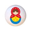 Doll Design #AJ006 - Matryoshka Russian Nesting Dolls Stacking Tea Dolls - DECORATIVE Glossy CERAMIC Cupboard Cabinet PULLS Dresser Drawer KNOBS view 1