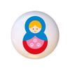 Doll Design #AJ012 - Matryoshka Russian Nesting Dolls Stacking Tea Dolls - DECORATIVE Glossy CERAMIC Cupboard Cabinet PULLS Dresser Drawer KNOBS view 1