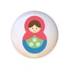 Doll Design #AJ019 - Matryoshka Russian Nesting Dolls Stacking Tea Dolls - DECORATIVE Glossy CERAMIC Cupboard Cabinet PULLS Dresser Drawer KNOBS view 1