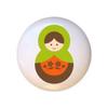 Doll Design #AJ018 - Matryoshka Russian Nesting Dolls Stacking Tea Dolls - DECORATIVE Glossy CERAMIC Cupboard Cabinet PULLS Dresser Drawer KNOBS view 1