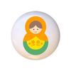 Doll Design #AJ004 - Matryoshka Russian Nesting Dolls Stacking Tea Dolls - DECORATIVE Glossy CERAMIC Cupboard Cabinet PULLS Dresser Drawer KNOBS view 1