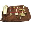 Bartender Tool Case Barware Toolkits Whisky Shaker Cork Wine Bartender Kit Canvas Bag Empty Bar Cocktail Jigger view 2