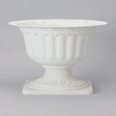rackcrafts.com Hard White Plastic Roman Greek Planters Vase Bowl Column Statue Garden Wedding Home Decor Bulk (1)
