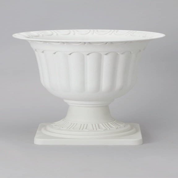 rackcrafts.com Hard White Plastic Roman Greek Planters Vase Bowl Column Statue Garden Wedding Home Decor Bulk (1)