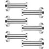 EBOOT 6 Pieces Stainless Steel Wall Mount Robe Coat Hook Towel Wall Hook (3 Inch, Silver) view 1