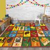 HR Kids Rugs: Educational Learning ABC Food/Fruits, Rubber Back, Non-Slip Baby Mats for Engaging Educational and Playtime Adventures! Multi-Color Delight. view 1