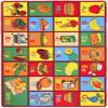 HR Kids Rugs: Educational Learning ABC Food/Fruits, Rubber Back, Non-Slip Baby Mats for Engaging Educational and Playtime Adventures! Multi-Color Delight. view 3