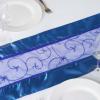 Efavormart 5PCS of Royal Organza Embroidered Premium Table Top Runner for Weddings Party Decor Fit Rectangle and Round Table view 2
