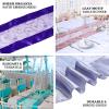 Efavormart 5PCS of Royal Organza Embroidered Premium Table Top Runner for Weddings Party Decor Fit Rectangle and Round Table view 3