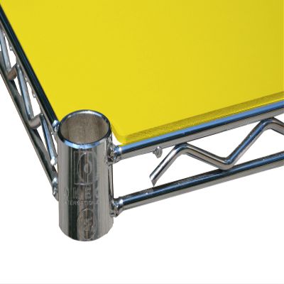 2 Pack of 24" Deep x 60" Wide Yellow Shelf Liner