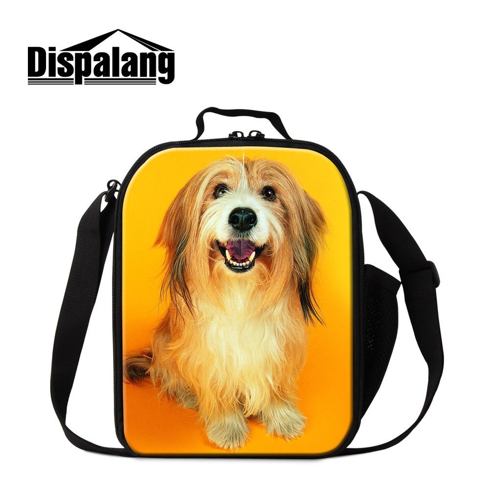 GIVE ME BAG Generic Cute Dog Print Lunch Bags for Girls School Lunch Container for Chidren Boys Lunch Cooler Bags