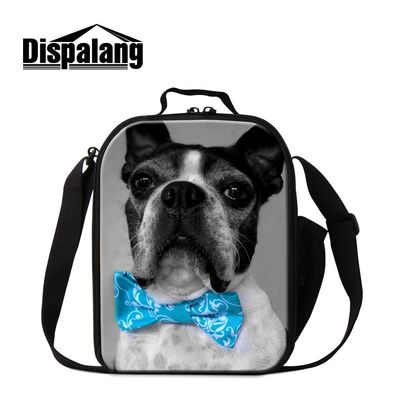 GIVE ME BAG Generic Cute Dog Print Lunch Bags for Girls School Lunch Container for Chidren Boys Lunch Cooler Bags