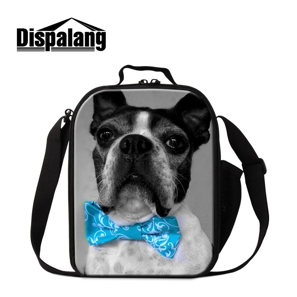 GIVE ME BAG Generic Cute Dog Print Lunch Bags for Girls School Lunch Container for Chidren Boys Lunch Cooler Bags