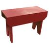 Sawdust City 2 ft Wood Bench Long (Solid Red) view 1