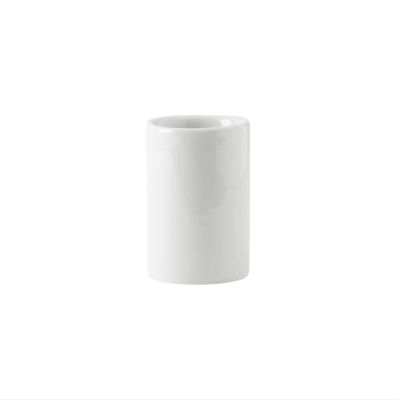 Tuxton China GZP-734 Sugar Packet Holder, 1-7/8" Dia. x 2-1/8"H, Microwave & Dishwasher Safe, Oven Proof, Fully vitrified, Lead-Free, TuxTrendz, Specialty Items, Porcelain White, Pack of 12