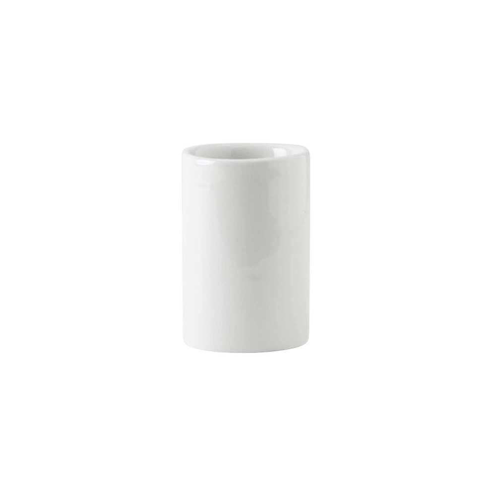 Tuxton China GZP-734 Sugar Packet Holder, 1-7/8" Dia. x 2-1/8"H, Microwave & Dishwasher Safe, Oven Proof, Fully vitrified, Lead-Free, TuxTrendz, Specialty Items, Porcelain White, Pack of 12