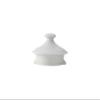 Tuxton China CHT-170L Coffee/Tea Pot Lid, for CHT-170, embossed, microwave & dishwasher safe, oven proof, fully vitrified, lead-free, Chicago, Porcelain White, Pack of 12 view 1