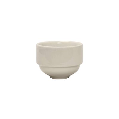 Tuxton China BEB-100 Soup Cup, 10 oz., 4-1/4" dia. x 2-3/8"H, round, stackable, microwave & dishwasher safe, oven proof, fully vitrified, lead-free, ceramic, DuraTux, Pack of 12