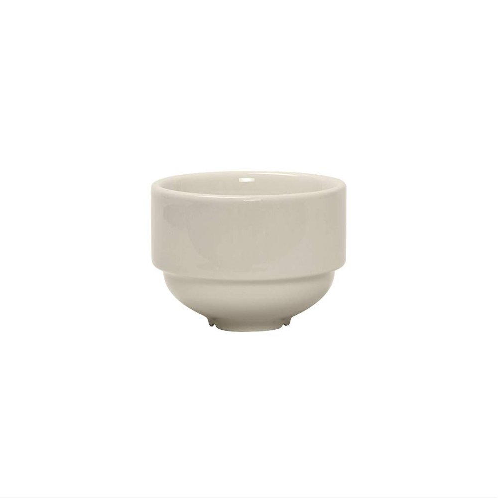 Tuxton China BEB-100 Soup Cup, 10 oz., 4-1/4" dia. x 2-3/8"H, round, stackable, microwave & dishwasher safe, oven proof, fully vitrified, lead-free, ceramic, DuraTux, Pack of 12