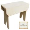 Sawdust City 2 ft Wood Bench Long (Old Cottage White) view 1