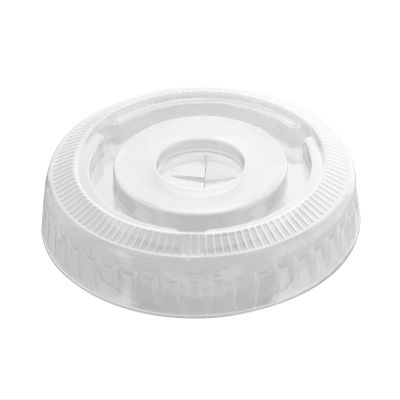 Fineline Flat Lid, W/Slot, Pet, 78mm - 1000/Cs (100 x 10), Clear