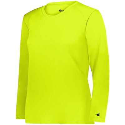 B-Core Ladies' L/S Tee Safety Yellow Medium