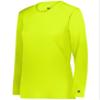 B-Core Ladies' L/S Tee Safety Yellow Medium view 1
