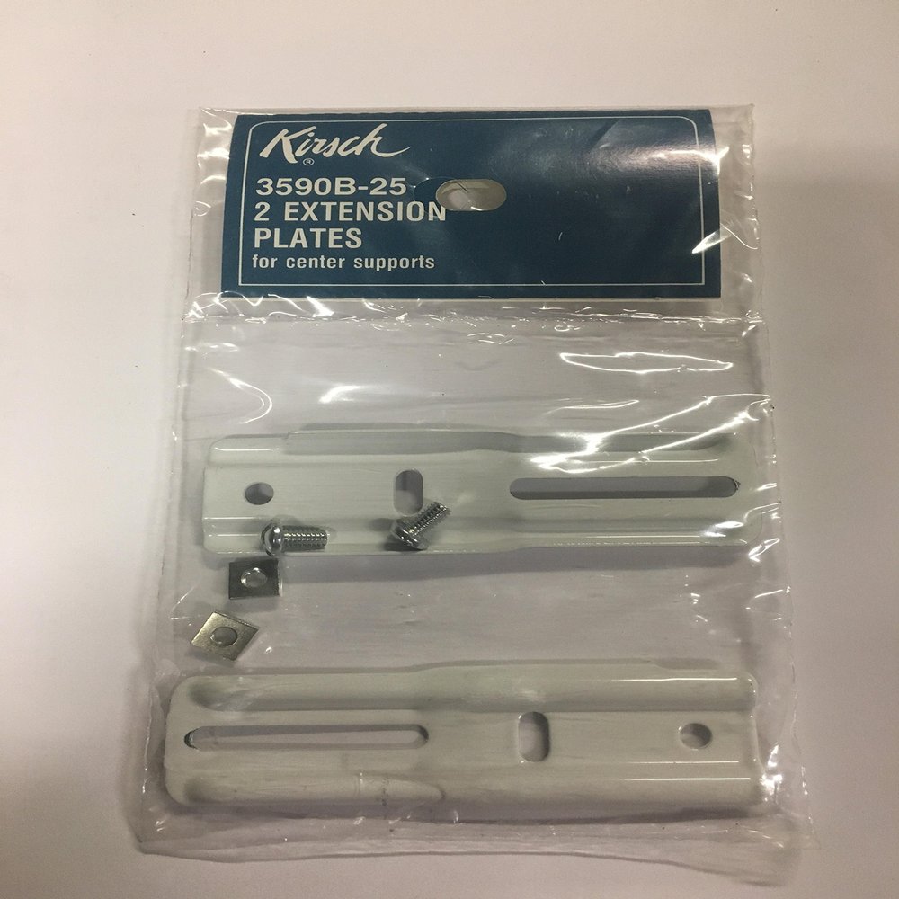 Kirsch Extension Plates 3590B-25 White