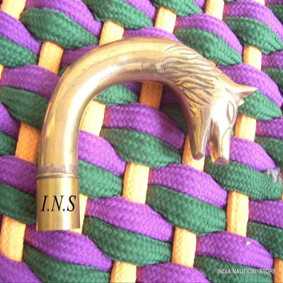 WOLF HEAD DESIGNER HANDLE VICTORIAN STYLE BRASS WALKING FOR WOODEN WALKING STICK