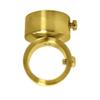 24" Heavy Duty Shower Curtain Rod Ceiling Support (Polished Brass) view 3