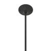 24" Shower Curtain Rod Ceiling Support (Flat Black) view 2
