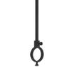 24" Shower Curtain Rod Ceiling Support (Flat Black) view 3