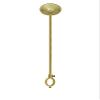 30" Shower Curtain Rod Ceiling Support (Polished Brass) view 1