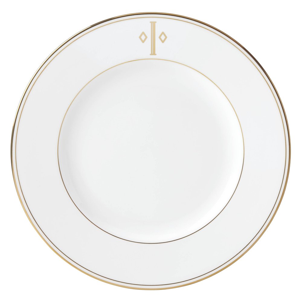Lenox Federal Gold Block Monogram Dinnerware Dinner Plate, I