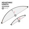 Utopia Alley Rustproof Wall Mounted Single Curved Shower Rod, Aluminum, adjustable from 45" to 72" Wide, Oil Rubbed Bronze view 4