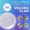 PlushDeluxe Full Size Premium Mattress Encasement - Zippered Waterproof, Bedbug Proof Design, 6-Sided Protection - Hypoallergenic Cotton Terry Fabric 12-15" Depth view 3