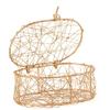 Factory Direct Craft Gold Tone Wire Mesh Oval Keepsake Boxes - Group of 6 view 1