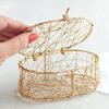 Factory Direct Craft Gold Tone Wire Mesh Oval Keepsake Boxes - Group of 6 view 2