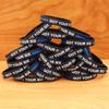 Five (5) of Got Your Six Wristbands with Thin Blue Line view 2