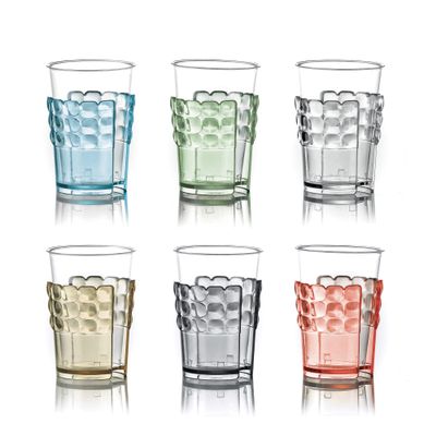 Fratelli Guzzini Port Avaso Holder and Cup Free Standing  Clear  Methacrylsuremethylester Styrene (SMMA)  Tiffany Pio & Tito TOSO, 134 mm, us:one Size, Transparent