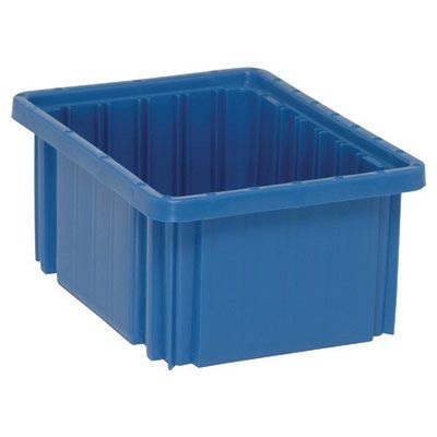10-7/8"L x 8-1/4"W x 5"H Blue Dividable Grid Container (1 Container)