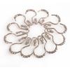 Utopia Alley Shower Hooks - Double Shower Curtain Rings for Bathroom - Rust Resistant Shower Curtain Hooks for Shower Curtain or Liner - Double Roller Shower Curtain Hooks - Set of 12, Brushed Nickel view 4