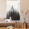 Ambesonne Prehistoric Tapestry, Mountain Fir Forest and Arrow Folk Style Retro Print, Wall Hanging for Bedroom Living Room Dorm Decor, 60" X 80", Dimgrey view 2