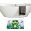 Amagical 3 Piece Cute Frog Flannel Bathroom Mat Set (Bathroom Mat + Toilet Contour Rug + Toilet Cover) view 3