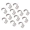 Utopia Alley Shower Hooks - Double Shower Curtain Rings for Bathroom - Rust Resistant Shower Curtain Hooks for Shower Curtain or Liner - Double Roller Shower Curtain Hooks-Set of 12,Oil Rubbed Bronzeg view 3