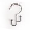 Utopia Alley Shower Hooks - Double Shower Curtain Rings for Bathroom - Rust Resistant Shower Curtain Hooks for Shower Curtain or Liner - Double Roller Shower Curtain Hooks - Set of 12, Polished Chrome view 2