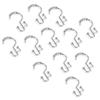 Utopia Alley Shower Hooks - Double Shower Curtain Rings for Bathroom - Rust Resistant Shower Curtain Hooks for Shower Curtain or Liner - Double Roller Shower Curtain Hooks - Set of 12, Polished Chrome view 3