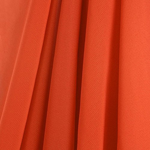 AK-Trading 58" x 144" Orange Chiffon Drapes Panels for Wedding Events & Decor- Backdrop Draping Curtains