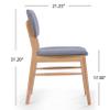 Christopher Knight Home Colette Beatrice Mid-Century Design 5 PC Wood Finished Dining Set (Grey/Oak) view 3