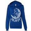 Dolphin Shirt Co Crescent Moon Dreamcatcher White Ladies Lightweight Fitted Hoodie - Cobalt X-Large view 1